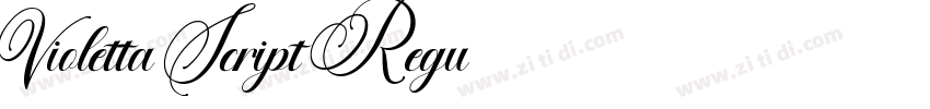 Violetta Script Regu字体转换